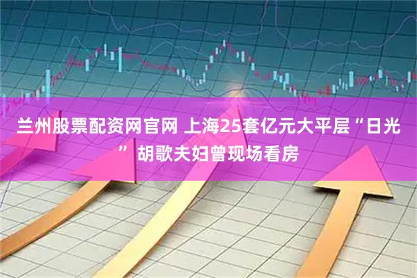 兰州股票配资网官网 上海25套亿元大平层“日光” 胡歌夫妇曾现场看房