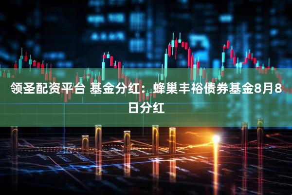 领圣配资平台 基金分红：蜂巢丰裕债券基金8月8日分红